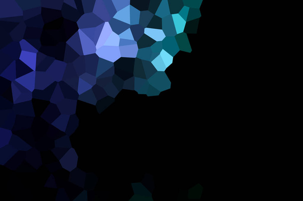 Фотография абстрактного геометрического узора из различных многоугольников и треугольников синего и зеленого цветов
 - Фото, изображение