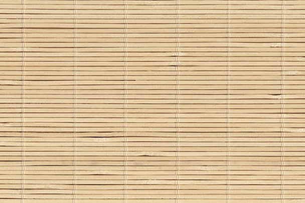 Bamboo Place Mat Rustic Slatted Interlaced Coarse Texture - Photo, Image