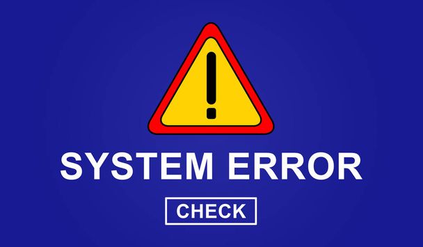 Illustration of a system error concept - Photo, Image
