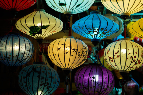 Beautiful lantern in Hoi An old town. Royalty high-quality stock image of very much lantern for sale and decoration in Hoi An. Hoi An, once known as Faifo and noted as a UNESCO World Heritage Site - Photo, image