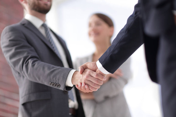 closeup of handshake of business partners - Fotó, kép