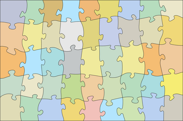 Seamless background of Colorful jigsaw puzzle - Vector, Image