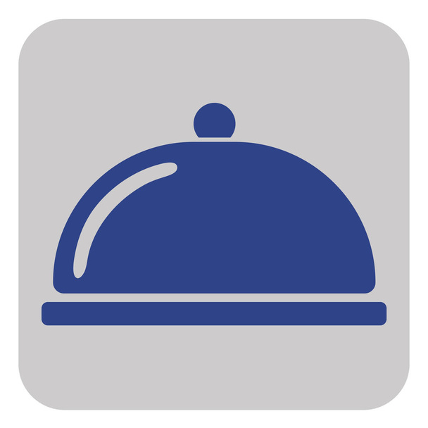 Cloche icon simple flat style vector illustration - Vector, Image