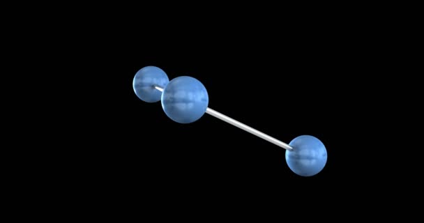 3D animation της μοριακής σχήμα loopable με άλφα - Πλάνα, βίντεο