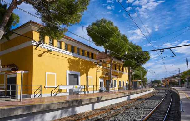 La Canada train station in Paterna of Valencia city of Spain - Foto, Imagen