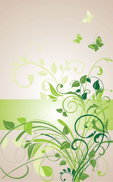 Floral banner - Vector, Imagen