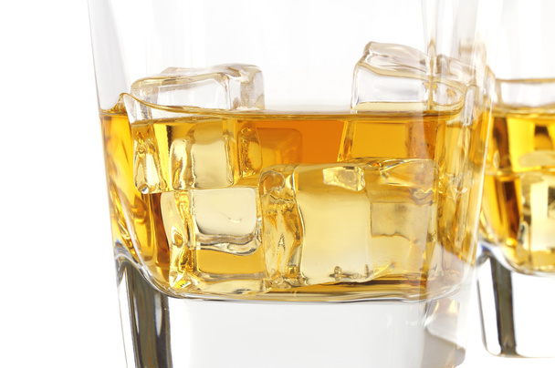 Glass of whisky with ice - Zdjęcie, obraz