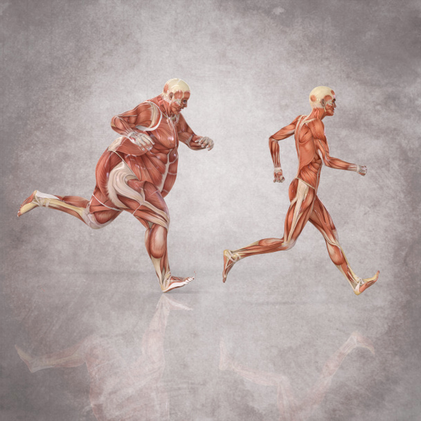Correr el cuerpo humano
 - Foto, imagen