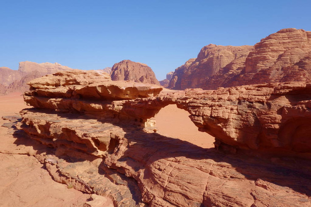 Jordanian desert called Wadi Rum, Middle East region - Photo, Image