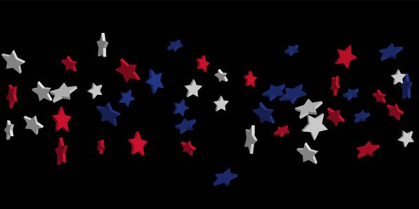 Fondo abstracto estrellas rojas, azules, blancas
 - Vector, imagen