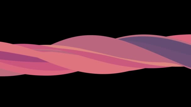 Měkká plochá 3d barvy zakřivené candy linie bezešvé smyčka abstraktní obrazec animace pozadí nové kvalitní univerzální pohyb dynamické animované barevné radostné videozáznam - Záběry, video
