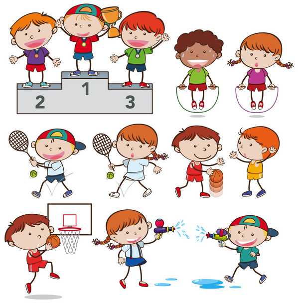 A Set of Sport Activities illustration - Vector, Image