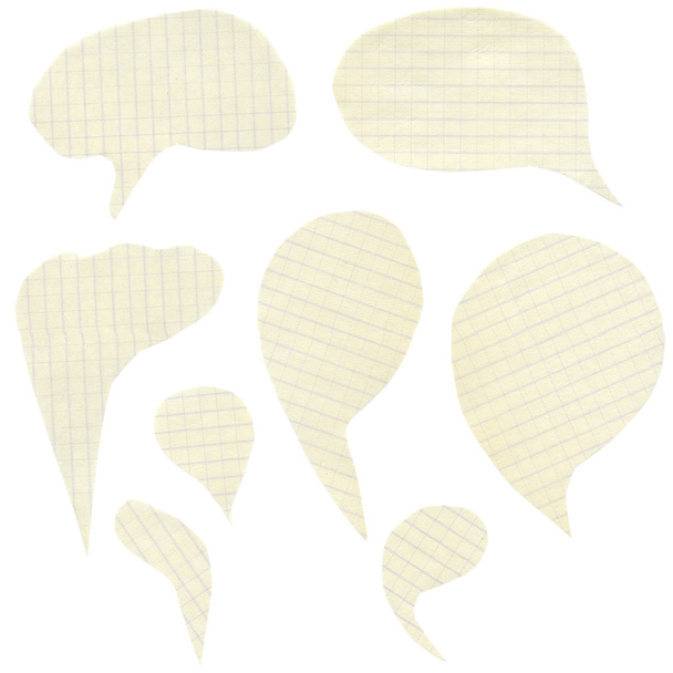koleksiyon kağıt konuşma balonları - Fotoğraf, Görsel