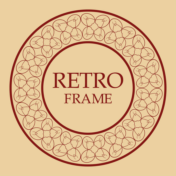 Vintage retro frame - Vektör, Görsel