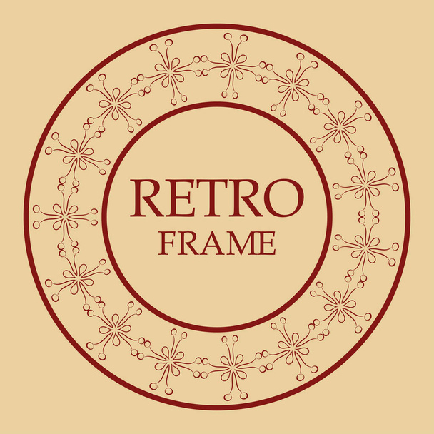 Vintage retro frame - Vector, imagen