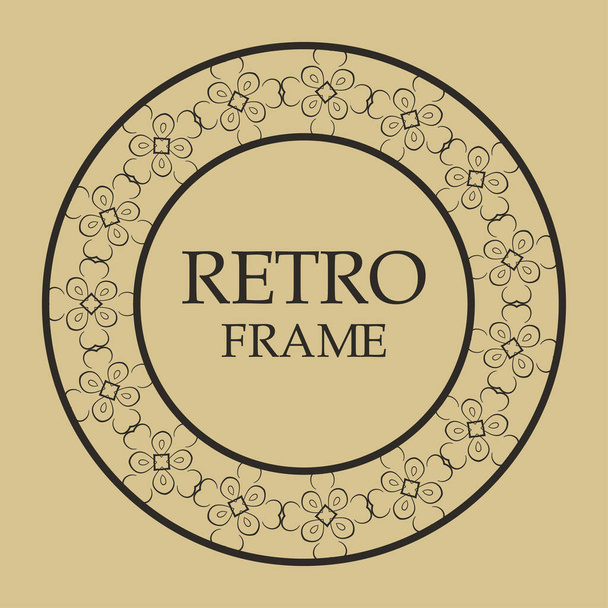 Vintage retro frame - Vektor, kép