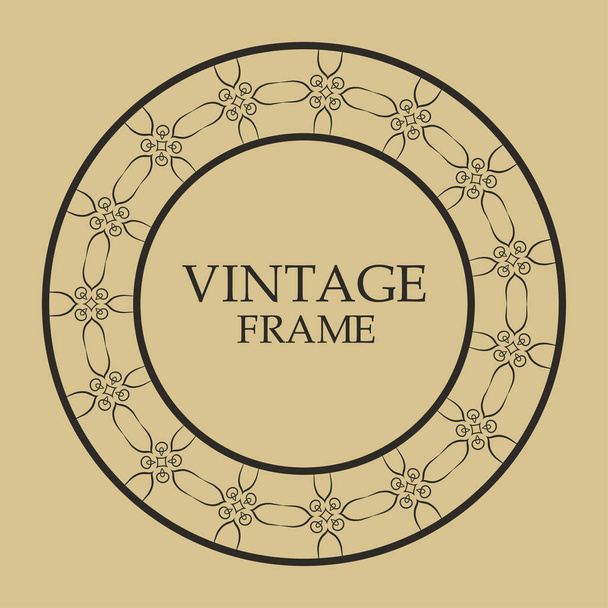 Vintage retro frame - Vector, afbeelding