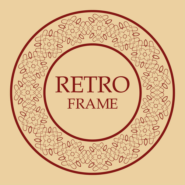 Vintage retro frame - Vektor, obrázek