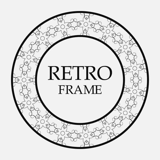 Round ornamental frame - ベクター画像