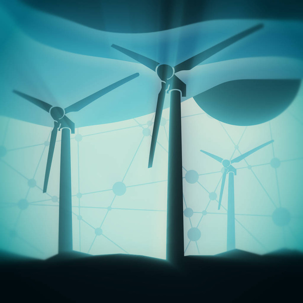 Wind energy concept - Foto, imagen