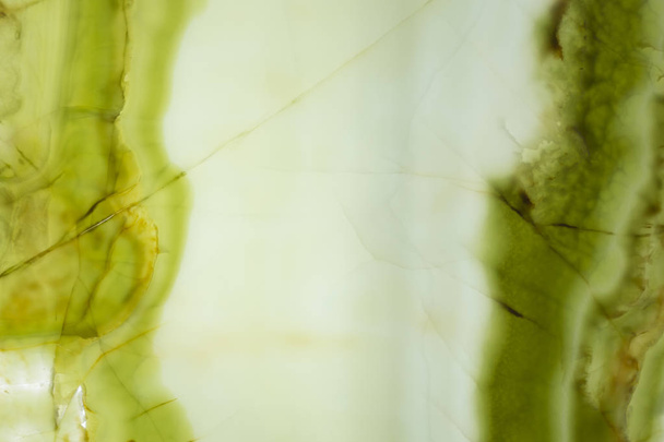 natürlicher Onyx-Hintergrund in hellgrünem Ton. hochauflösendes Foto. - Foto, Bild
