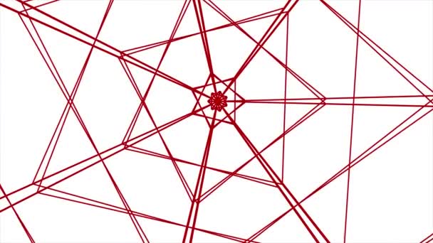 kılavuz net örümcek ağı tünel soyut çizim poligonal hareket animasyon arka plan yeni kalite retro vintage tarzı serin güzel güzel 4 k video görüntüleri grafik kesintisiz döngü - Video, Çekim