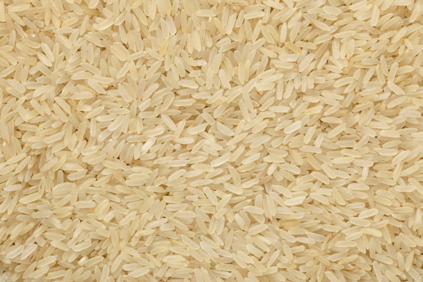 Στον ατμό ακατέργαστο ρύζι φόντο ή υφής κλείσιμο μέχρι μακροεντολή γυρίστηκε - Φωτογραφία, εικόνα