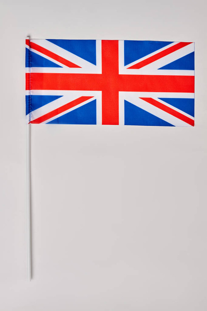 Drapeau britannique isolé sur fond blanc
. - Photo, image