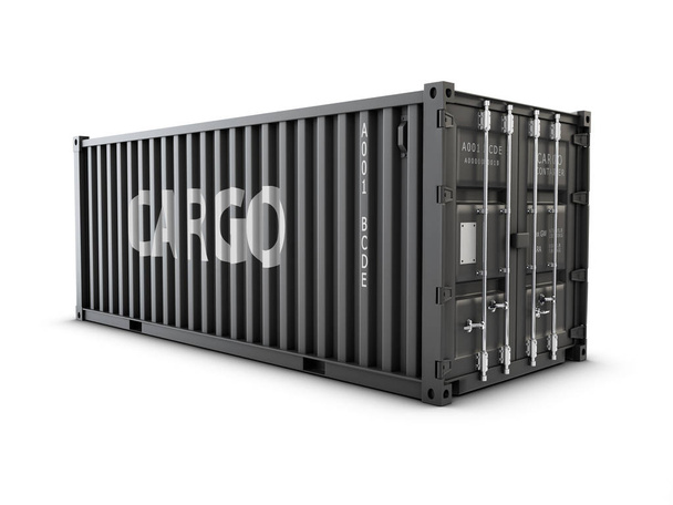3d Ілюстрація вантажного контейнера або транспортного контейнера для логістики та транспортування
. - Фото, зображення