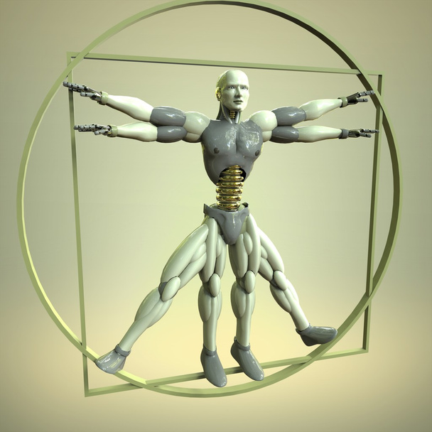 Современный витрувианский человек
 - Фото, изображение