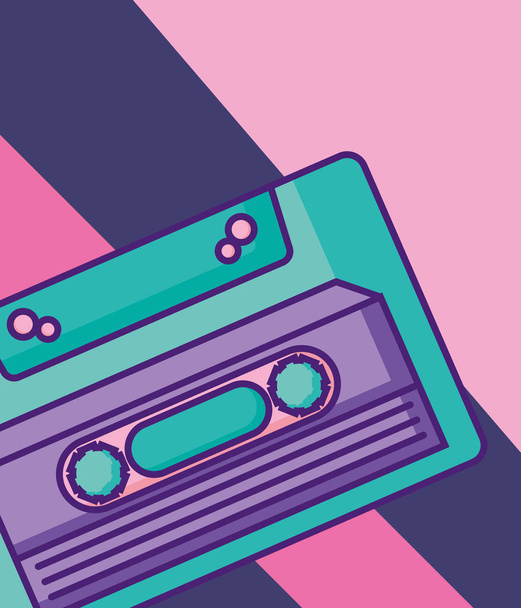 icône de cassette rétro - Vecteur, image