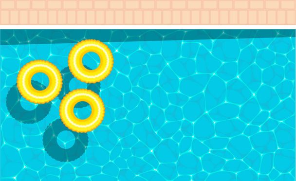 Summer pool party banner with space for text - Vector, Image