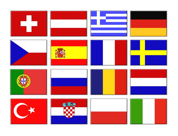 Drapeaux européens - Photo, image