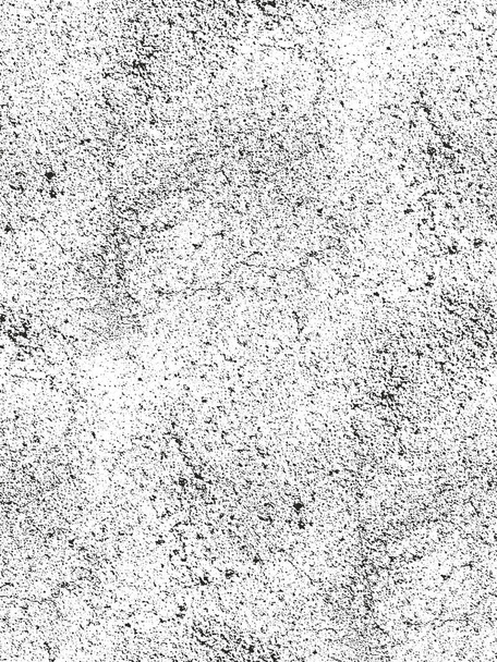 Textura superpuesta angustiada de hormigón agrietado, piedra o asfalto. fondo grunge. ilustración abstracta vector de medio tono - Vector, Imagen