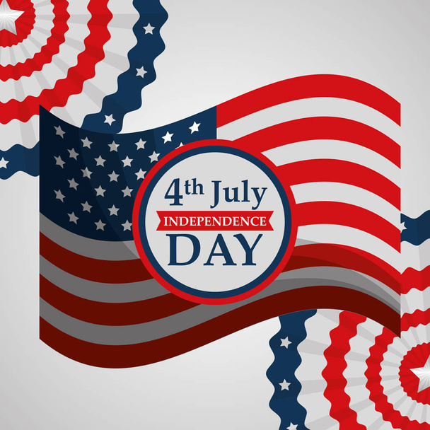 giorno dell'indipendenza americana  - Vettoriali, immagini