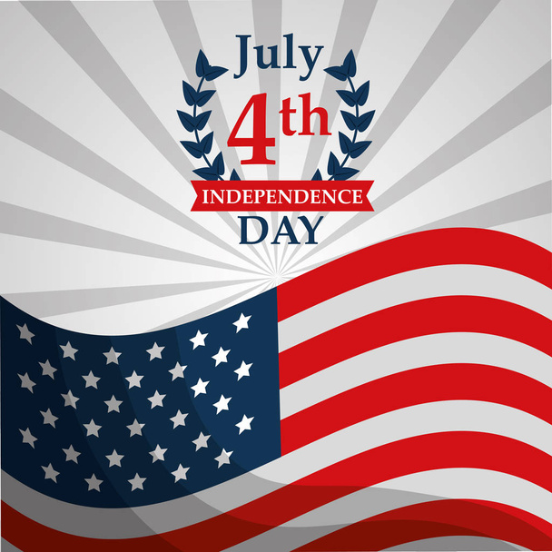día de la independencia americana  - Vector, Imagen