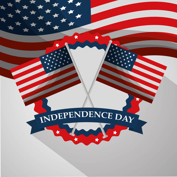 american independence day  - Vektör, Görsel