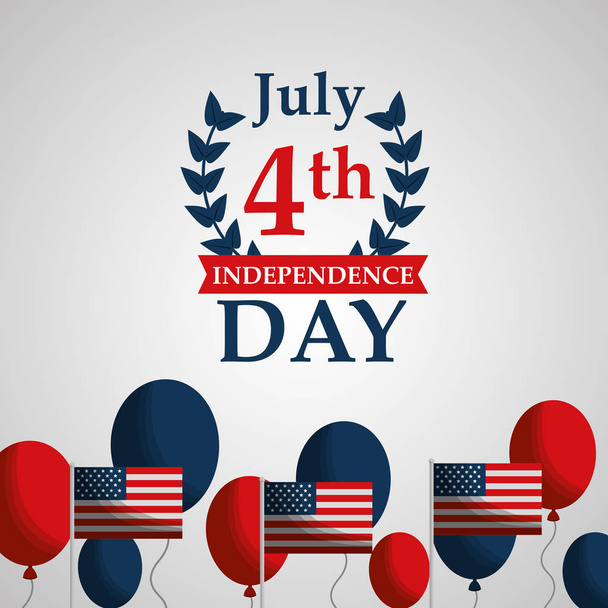 giorno dell'indipendenza americana - Vettoriali, immagini