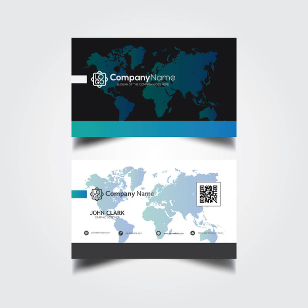Vector Modern Creative and Clean Business Card Template - Vektor, Bild
