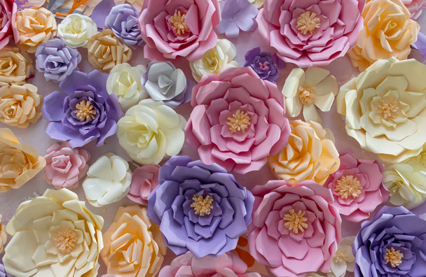Rosas de papel, textura. Fondo para el fotón de cerca
 - Foto, imagen
