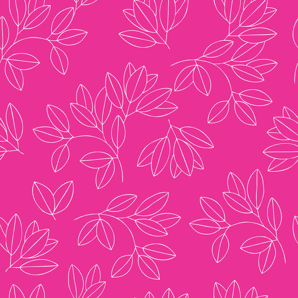 Elegance seamless leaves pattern - Wektor, obraz