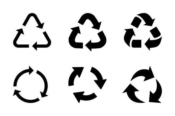Ανακύκλωσης εικονίδιο σύνολο συμβόλων  - Διάνυσμα, εικόνα