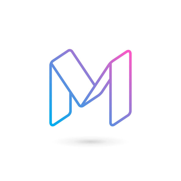 Letra M icono del logotipo elementos de plantilla de diseño - Vector, Imagen