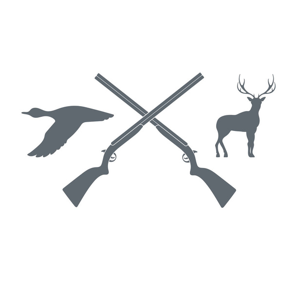Піктограма логотипу мисливського клубу. Векторне ілюстрація
 - Вектор, зображення