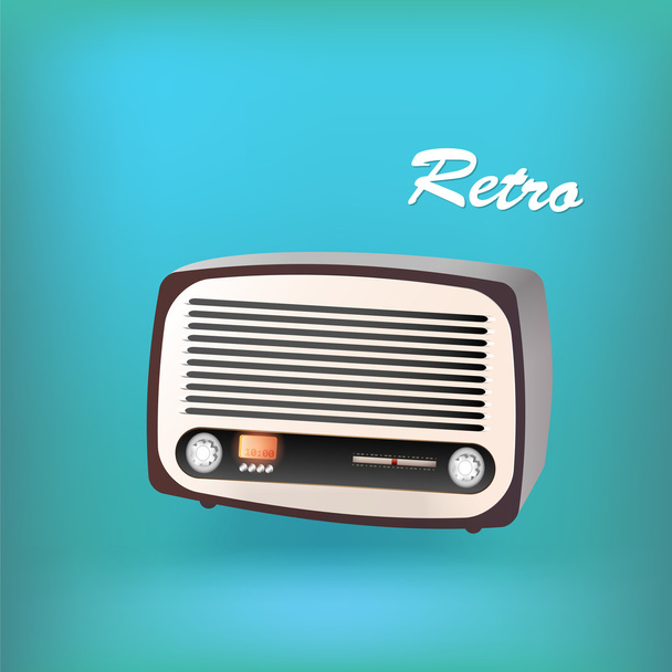 Retro radio. Vector illustration. - Vector, Image