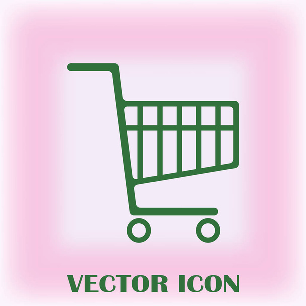 значок корзины покупок. векторная иллюстрация - Вектор,изображение