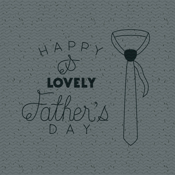 heureux jour des pères avec cravate pendaison
 - Vecteur, image