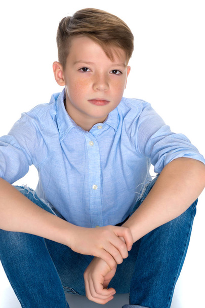 Boy teenager close-up - Foto, afbeelding