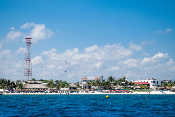 Puerto Morelos sahil Riviera Maya, Yucatan, Meksika için - Fotoğraf, Görsel