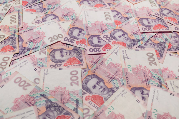 Ukrainian Money background.close up - Photo, Image